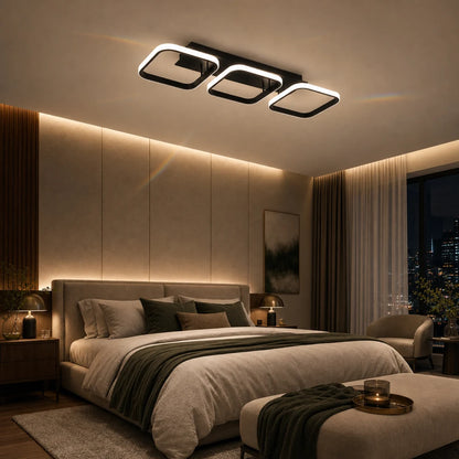 Lampadario LED VERTEX 34W, 3 quadrati, Lineare, Luce Fredda/Calda/Neutra, Nero - 09_LL770-3BK.png