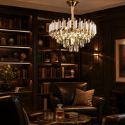 Lampadario in Cristallo VERSAILLES Nobile 5xE14, Diametro 40cm, Oro Lucido e Bianco - 10_CC900-400WH.png