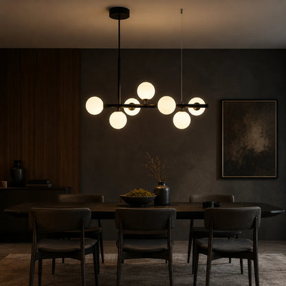 Lampadario moderno LOFT Pavilion, 7x G9, Nero, Metallo, Altezza regolabile - 10_LC800-7BK.png