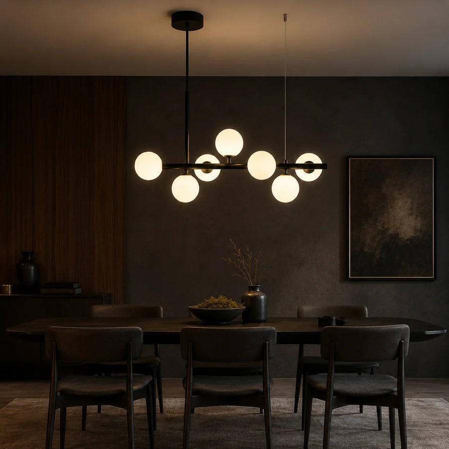 Lampadario moderno LOFT Pavilion, 7x G9, Nero, Metallo, Altezza regolabile - 10_LC800-7BK.png