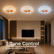 Lampadario LED con cristallo HELIOX, 40W, 4 Cerchi, Luce Fredda/Calda/Neutra, Bianco - 10_LL653-300OR.png