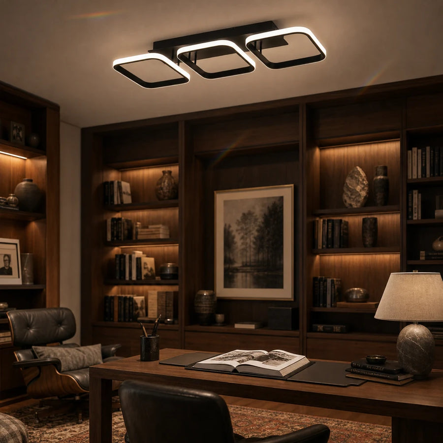 Lampadario LED VERTEX 34W, 3 quadrati, Lineare, Luce fredda/calda/neutra, Nero - 10_LL770-3BK.png