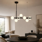 Lampadario moderno a lampadina LOFT Pavilion, 7x G9, nero, metallo, altezza regolabile - 11_LC800-7BK.png