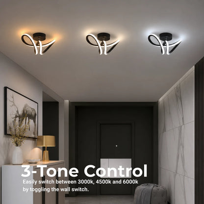 Lampadario LED VERTEX Pulse, 13W, Ondulato, Luce fredda/calda/neutra, Nero - 11_LL562BK.png