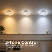 Lampadario a LED e cristallo ZABINA 25W, 2 Cerchi, Luce Fredda/Calda/Neutra, Cromo Lucido - 11_LT062CR.png