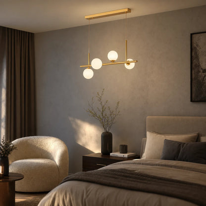 Lampadario moderno LOFT Pavilion, 4x G9, oro, metallo, altezza regolabile - 12_LC800-4GD.png