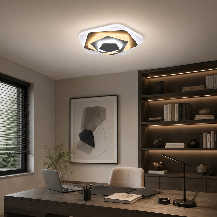 Lampadario LED SIENA 40W, Diametro 23cm, Luce Fredda/Calda/Neutra, Bianco - 12_LL660WH.png
