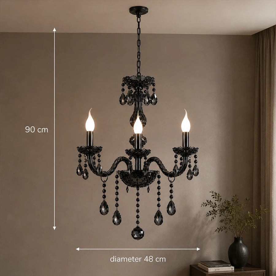 Lampadario di cristallo AUGUST Eleganza, 3xE14, diametro 48 cm, argento, altezza regolabile - 13_CC125-3BK.png