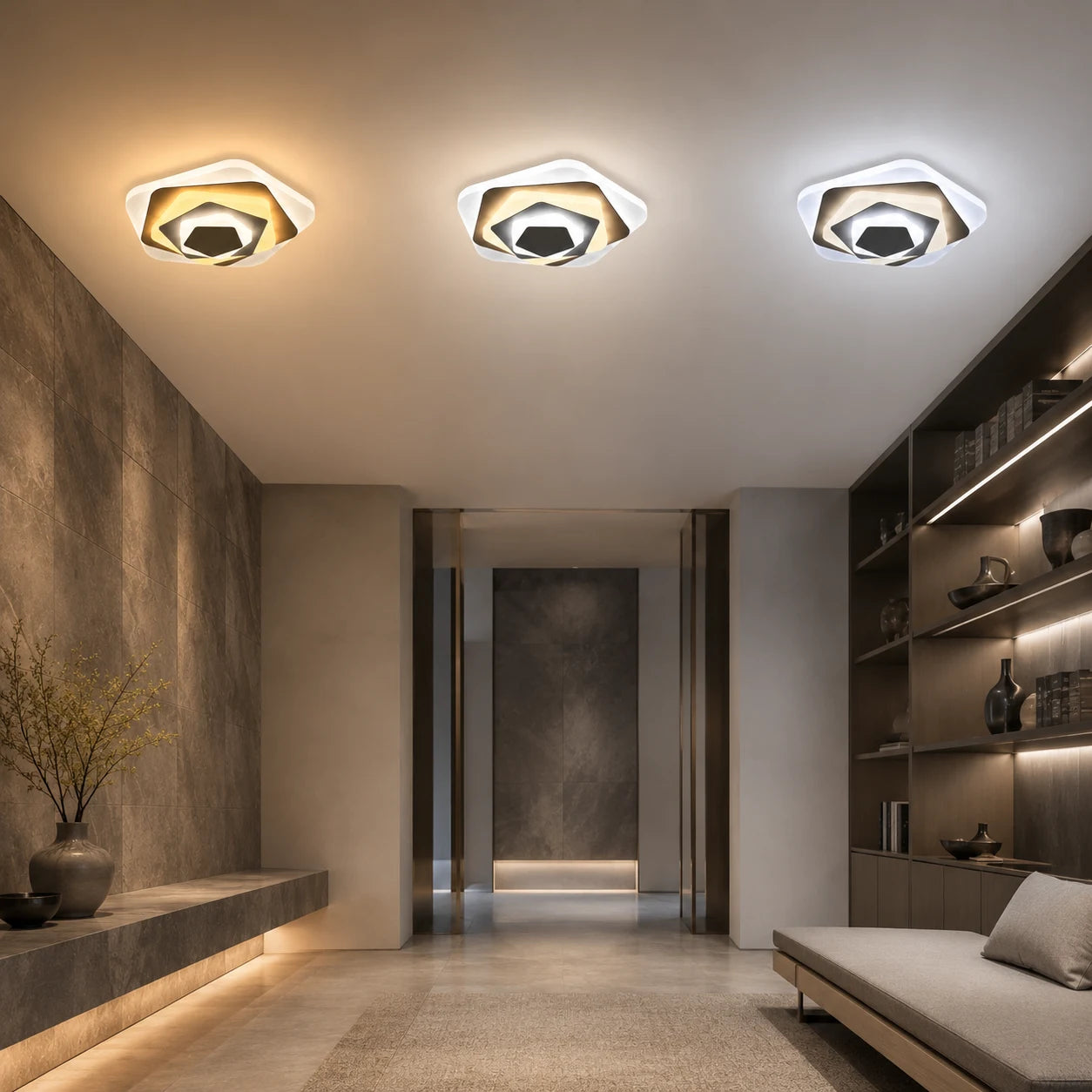 Lampadario LED SIENA 40W, Diametro 23cm, Luce Fredda/Calda/Neutra, Bianco - 13_LL660WH.png