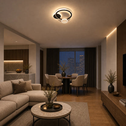 Lampadario LED in cristallo PRISMIQ 45W, 3 Cerchi, Luce Fredda/Calda/Neutra, Nero - 07_LL654-300BK.png