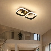 Lampadario LED VERTEX 21W, 2 Quadrati, Lineare, Luce Fredda/Calda/Neutra, Nero Lampadari LED Titolo predefinito Alessandro Design