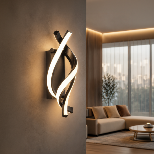 Applique LED Reid 13W, Luce Fredda/Calda/Neutra, Nero Lampade da parete per interni Titolo predefinito Alessandro Design