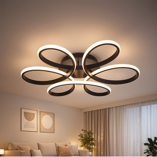 Lampadario a LED con telecomando HELIX 63W, Luce Fredda/Calda/Neutra, Dimmerabile, Nero Lampadari a LED con telecomando Titolo predefinito Alessandro Design