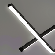 Lampadario LED a Sospensione con Telecomando ZIGZAG 27W, Luce Fredda/Calda/Neutra, Dimmerabile, Nero, Lampadari LED con Telecomando Titolo predefinito Alessandro Design