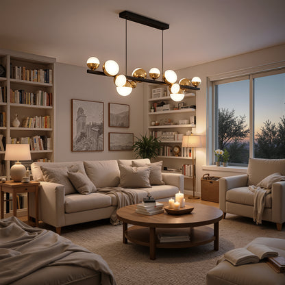 Lampadario a sospensione a LED Aurion 29W in acrilico con telecomando, dimmerabile, lampadari LED in oro nero, metallo e acrilico con telecomando Titolo predefinito Alessandro Design