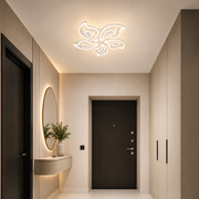 Lampadario a LED con telecomando GLORIOSA 95W, 5 Petali, Luce Fredda/Calda/Neutra, Dimmerabile, Lampadario a LED Bianco con telecomando Titolo predefinito Alessandro Design