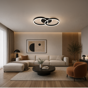 Lampadario LED con telecomando RIGA LILITH 34W, 2 Cerchi, Luce Fredda/Calda/Neutra, Dimmerabile, Nero Lampadari LED con Telecomando Titolo predefinito Alessandro Design