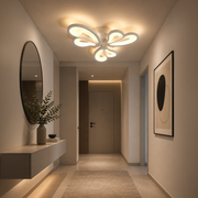 Lampadario a LED con telecomando BLOSSOM 40W, 3 Petali, Luce Fredda/Calda/Neutra, Dimmerabile, Lampadario a LED Bianco con telecomando Titolo predefinito Alessandro Design