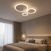 Lampadario LED con Telecomando BETTY 40W, 3 Cerchi, Luce Fredda/Calda/Neutra, Dimmerabile, Bianco, Metallo e Acrilico Lampadari LED con Telecomando Titolo predefinito Alessandro Design