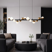 Lampadario a sospensione a LED Aurion 29W in acrilico con telecomando, dimmerabile, lampadari LED in oro nero, metallo e acrilico con telecomando Titolo predefinito Alessandro Design