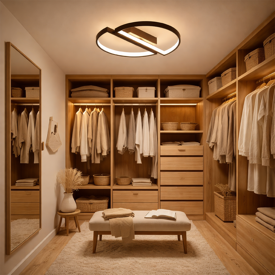 Lampadario a LED con telecomando VECTOR ARCUS 52W, 2 Elementi, Luce Fredda/Calda/Neutra, Dimmerabile, Nero Lampadari a LED con telecomando Titolo predefinito Alessandro Design