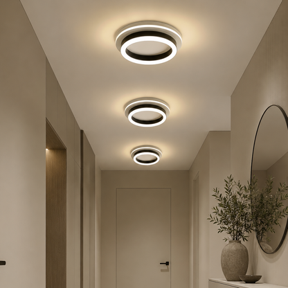 Lampadario LED MODERNO 25W, Diametro 20cm, Rotondo, Luce Fredda/Calda/Neutra, Lampadari LED Neri Titolo predefinito Alessandro Design