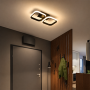 Lampadario LED VERTEX 21W, 2 Quadrati, Lineare, Luce Fredda/Calda/Neutra, Nero Lampadari LED Titolo predefinito Alessandro Design
