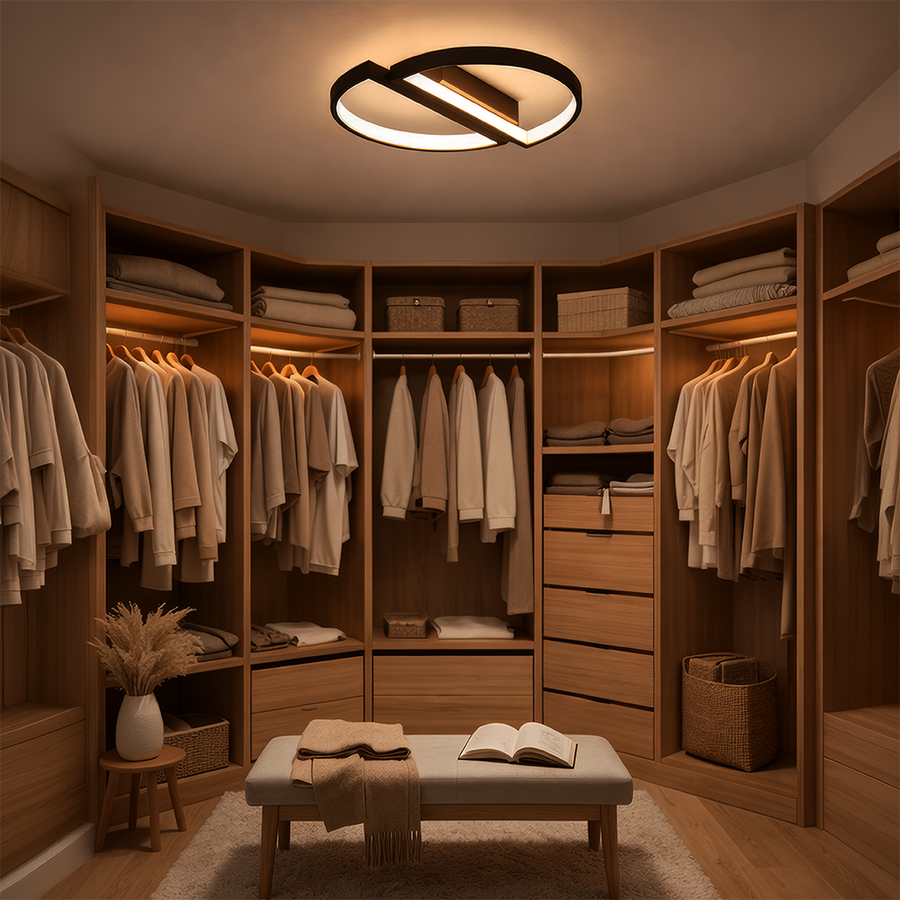 Lampadario a LED con telecomando VECTOR ARCUS 52W, 2 Elementi, Luce Fredda/Calda/Neutra, Dimmerabile, Nero Lampadari a LED con telecomando Titolo predefinito Alessandro Design