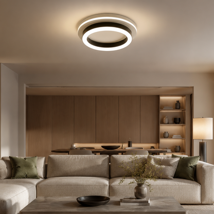 Lampadario LED MODERNO 25W, Diametro 20cm, Rotondo, Luce Fredda/Calda/Neutra, Lampadari LED Neri Titolo predefinito Alessandro Design
