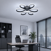 Lampadario a LED con telecomando HELIX 63W, Luce Fredda/Calda/Neutra, Dimmerabile, Nero Lampadari a LED con telecomando Titolo predefinito Alessandro Design
