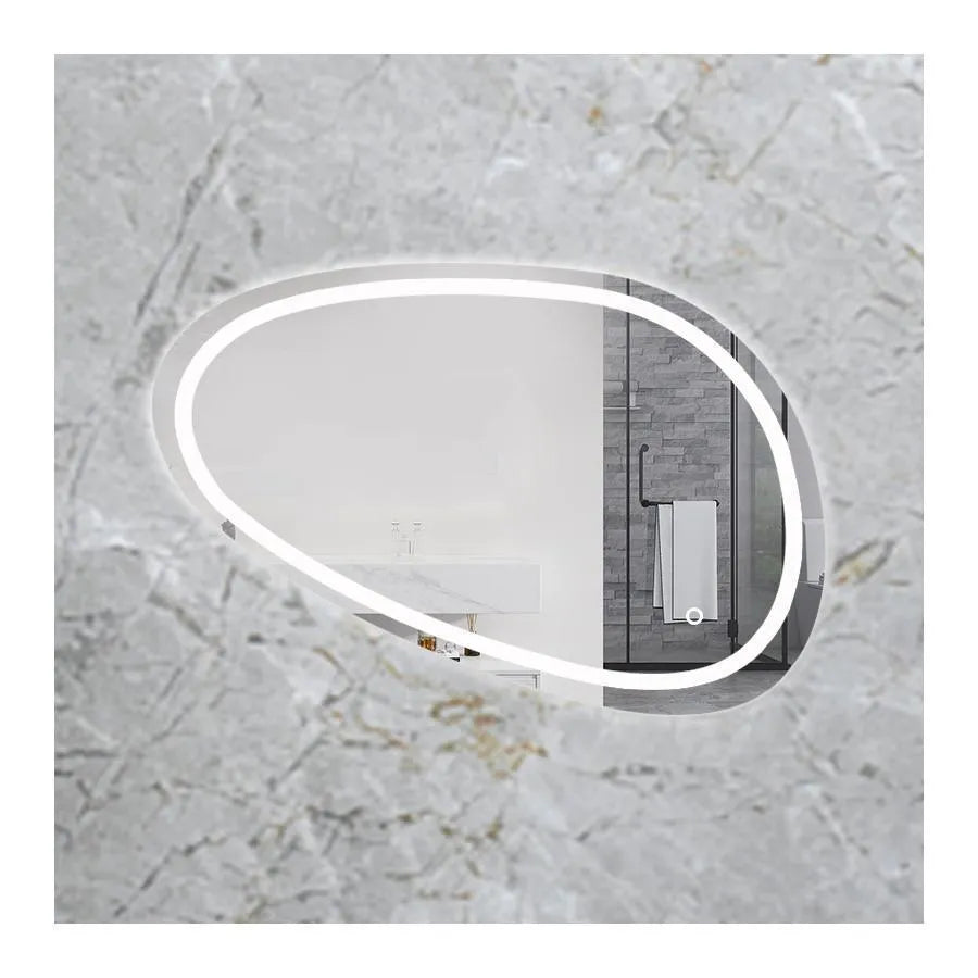 Specchio LED, 80x45cm, Disegno Touch Marcello, Sistema Demister, Dimabila Specchi Korman E Titolo predefinito Alessandro Design