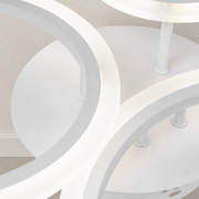 Lampadario LED con Telecomando BETTY 40W, 3 Cerchi, Luce Fredda/Calda/Neutra, Dimmerabile, Bianco, Metallo e Acrilico Lampadari LED con Telecomando Titolo predefinito Alessandro Design