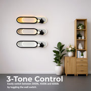 Lustra LED cu Proiector Reglabil FISSO Camilla 49W, lumina 3000/4000/6000k, Negru Lustre LED Default Title Alessandro Design