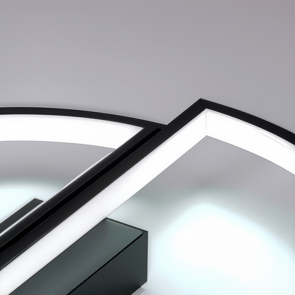 Lampadario a LED con telecomando VECTOR ARCUS 52W, 2 Elementi, Luce Fredda/Calda/Neutra, Dimmerabile, Nero Lampadari a LED con telecomando Titolo predefinito Alessandro Design