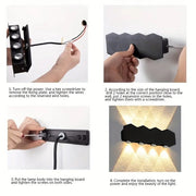 Aplica LED AX231, Exterior si Interior, 8 Surse, 16W, Negru, 3000K Aplice de Exterior Default Title Alessandro Design