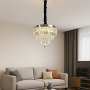 MEILI CRYSTAL CASCADA 300 – Lampadario LED in cristallo, 52W, Ø300 mm, con telecomando Lampadari in cristallo Titolo predefinito Alessandro Design