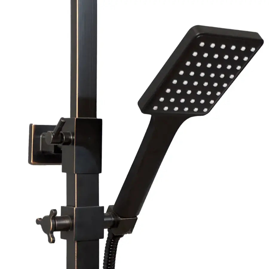 Colonna doccia con display LCD in acciaio inox nero SJG/008 Titolo predefinito Alessandro Design