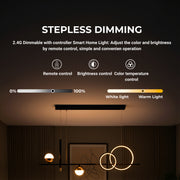 Lustra LED suspendata cu telecomanda DAMARA 44W, lumina Rece/Calda/Neutra, Dimabila, Negru, Inaltime Reglabila Lustre LED cu Telecomanda Default Title Alessandro Design