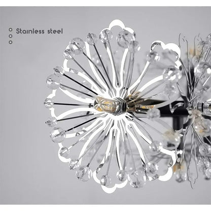 Lampadario in Cristallo PETERHOF Petito, 13xG4, Diametro 52 cm, Nero Lampadari Moderni Titolo predefinito Alessandro Design
