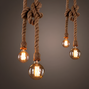 Lustra Vintage LV120/10BK, 10xE27, Rustic, Sfoara si Metal, 2x100cm, Suport Negru Lustre Vintage Default Title Alessandro Design