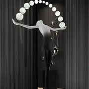 Anatolio Lampada da Terra LED 24W 4000KMetallo Nero Veioze & Lampada da Terra Titolo predefinito Alessandro Design