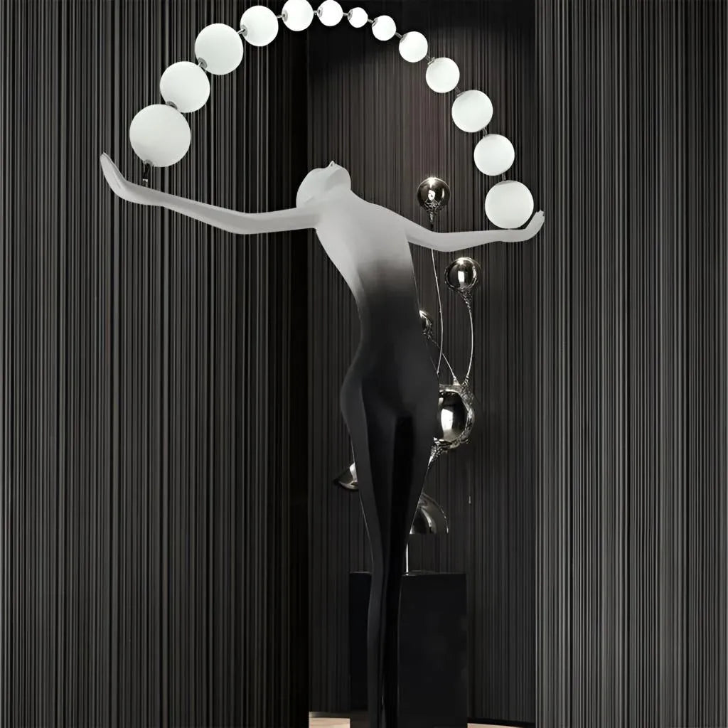 Lampada da Terra Amato LED 24W 4000K Metallo Nero Veioze & Lampada da Terra Titolo predefinito Alessandro Design