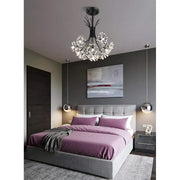 Lampadario in Cristallo PETERHOF Petito, 13xG4, Diametro 52 cm, Nero Lampadari Moderni Titolo predefinito Alessandro Design