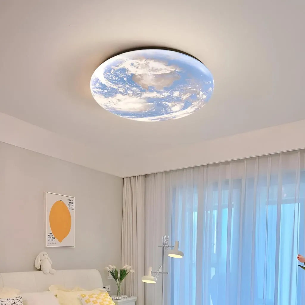 Lampadario LED EARTH 41W, Diametro 30cm, Luce Fredda/Calda/Neutra, Lampadari LED Blu Titolo predefinito Alessandro Design