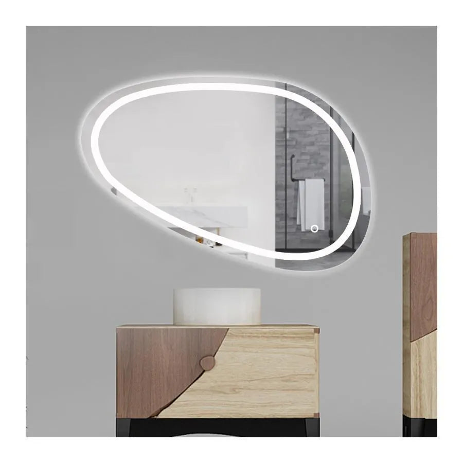 Specchio LED, 80x45cm, Disegno Touch Marcello, Sistema Demister, Dimabila Specchi Korman E Titolo predefinito Alessandro Design