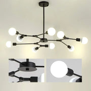Lustra Architek Nona, 9x E27, Negru, Metal Lustre Industrial Default Title Alessandro Design