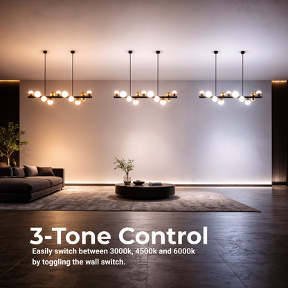 Lampadario a sospensione a LED Aurion 29W in acrilico con telecomando, dimmerabile, lampadari LED in oro nero, metallo e acrilico con telecomando Titolo predefinito Alessandro Design