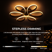 Lampadario a LED con telecomando HELIX 63W, Luce Fredda/Calda/Neutra, Dimmerabile, Nero Lampadari a LED con telecomando Titolo predefinito Alessandro Design