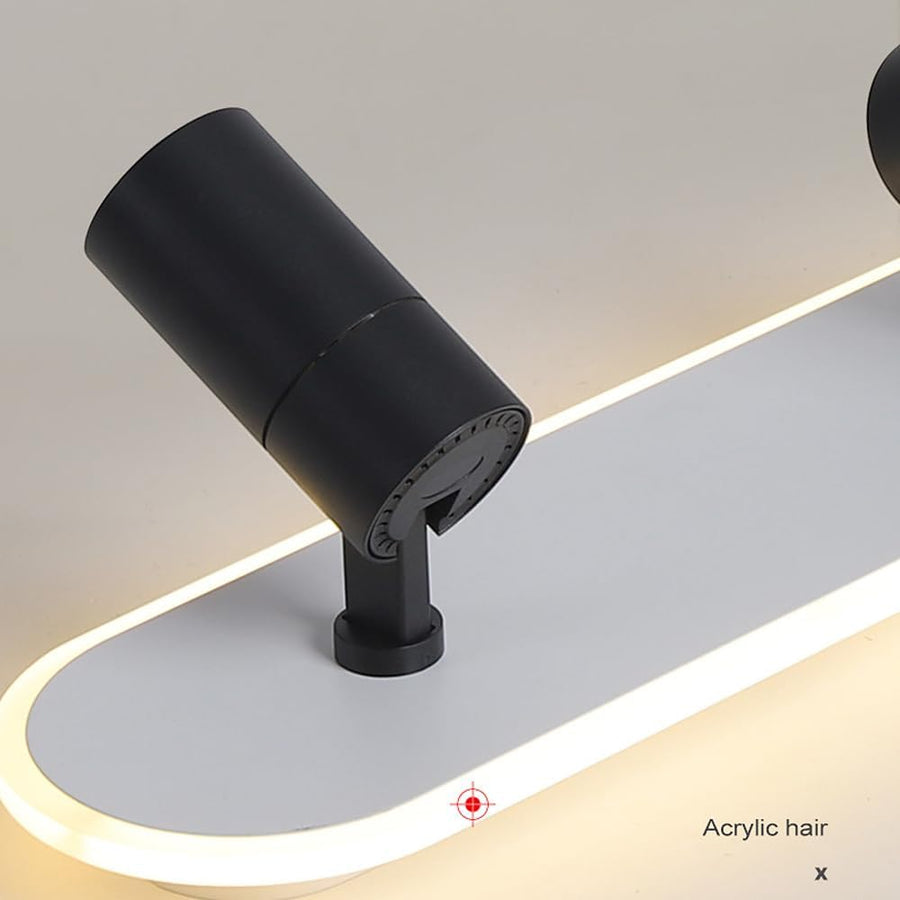 Lampadario LED con Proiettore Orientabile FISSO Camilla 70W, Luce Fredda/Calda/Neutra, Lampadari LED Neri Titolo predefinito Alessandro Design