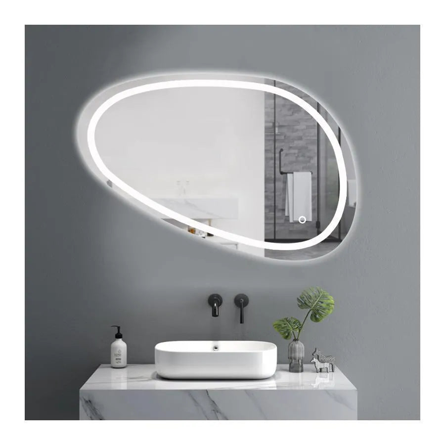 Specchio LED, 80x45cm, Disegno Touch Marcello, Sistema Demister, Dimabila Specchi Korman E Titolo predefinito Alessandro Design